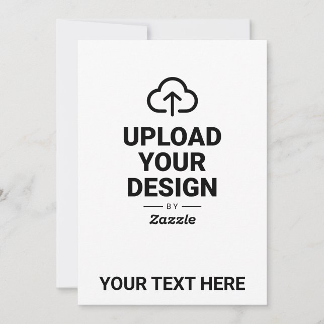 Design Your Own Artwork with Wording Save The Date (Front)