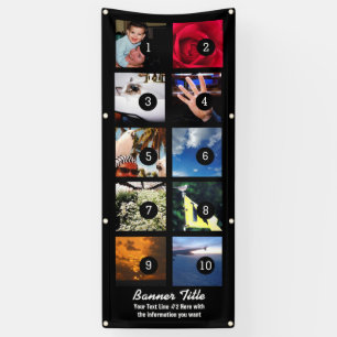 Design Your Own Banner 10 Images and text easily