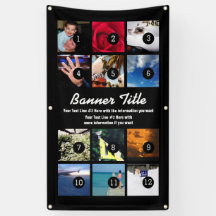 Design Your Own Banner 12 Images and text easily