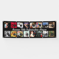 Design Your Own Banner 16 Images with text easily