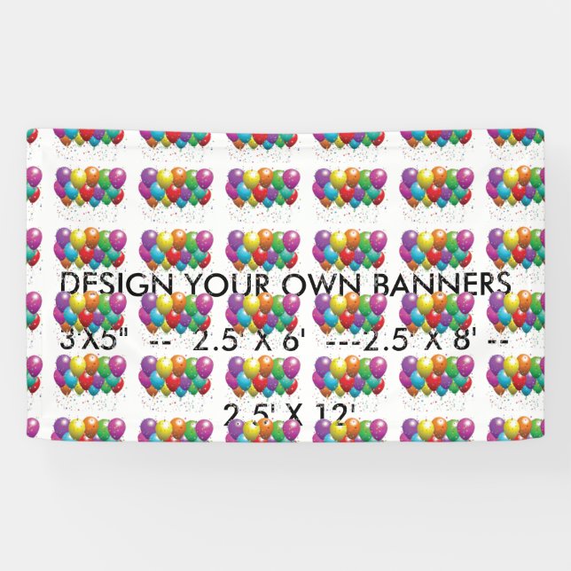 Design your own banners for Business, Parties etc. (Horizontal)