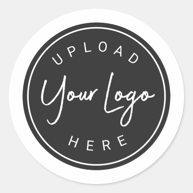 Design Your Own Brand Logo Design Classic Round Sticker (Front)