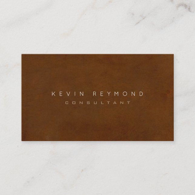 design your own brown pro standard business card (Front)