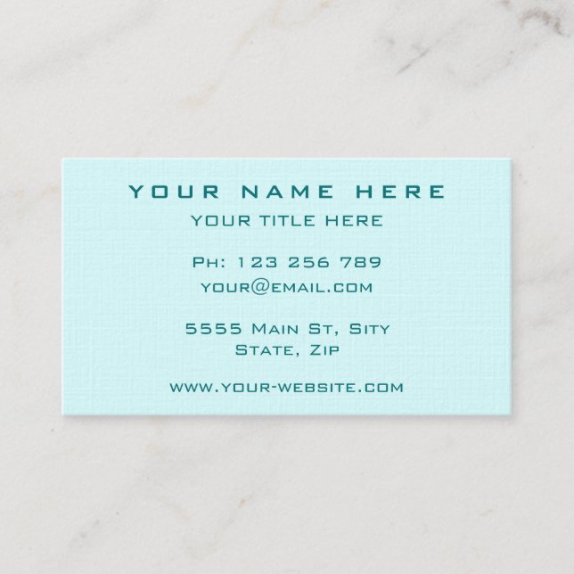 Design Your Own Business Card Choose Colours (Front)