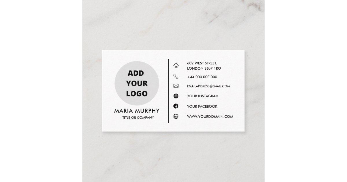 Design Your Own Business Card Template Zazzle
