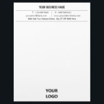 Design Your Own Business Letterhead Template<br><div class="desc">Custom Colours and Fonts - PErsonalized Design Your Own Business Letterhead with Logo - Add Your Logo - Image - Photo or QR Code / Name - Company / Address - Contact Information / More - Resize and move or remove and add elements / image with Customization tool. Choose fonts...</div>