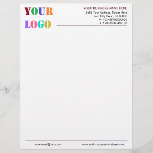 Design Your Own Business Logo Letterhead Template