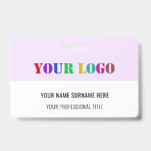 Design Your Own Business Logo Name Badge Template