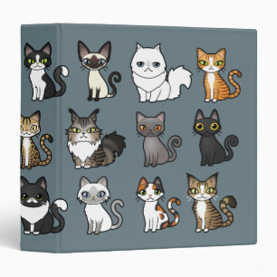 Design Your Own Cartoon Cat Binder