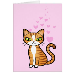 Design Your Own Cartoon Cat (love hearts)