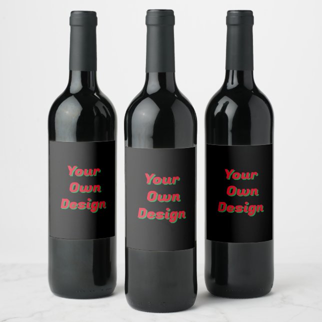 Design Your Own Christmas Wine Label - Custom! (Bottles)