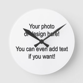 Design your own clock! round clock