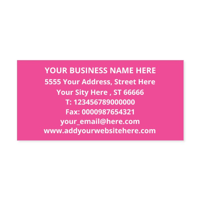 Design Your Own Colour Address Self-inking Stamp (Design)