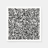 Design Your Own Colour QR Code Napkins Template