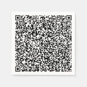 Design Your Own Colour QR Code Napkins Template