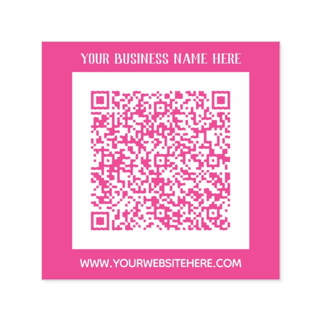 Design Your Own Colour QR Code Self-inking Stamp (Design)