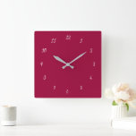 Design Your Own Colours Font Numbers Wall Clock<br><div class="desc">Custom Colour  Wall Clocks - Choose / add your favourite background and number colours ! Choose Your Unique Number Fonts / Size !
Enjoy - Be Happy - Be Healthy !</div>