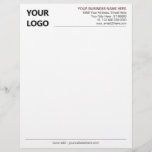 Design Your Own Colours Fonts Business Letterhead<br><div class="desc">Custom Colours and Font - Simple Personalized Professional Design Your Business Letterhead with Logo - Choose / add your favourite elements and text colours / font and size ! Resize and move or remove and add elements - Image / text with Customization tool ! Add Your Company Logo - Image...</div>