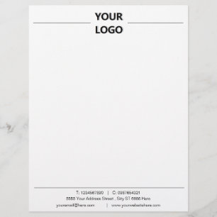 Design Your Own Company Branded Letterhead Example