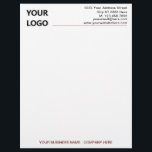 Design Your Own Company Logo Letterhead Letterhead<br><div class="desc">Custom Colours and Fonts - Design Your Own Simple Personalized Business Letterhead with Logo - Add Your Logo - Image - Photo or QR Code / and name - Company / Address / Contact Information / More - Resize and move or remove and add elements - image / text with...</div>