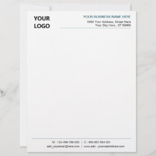 Design Your Own Company Logo Letterhead Template
