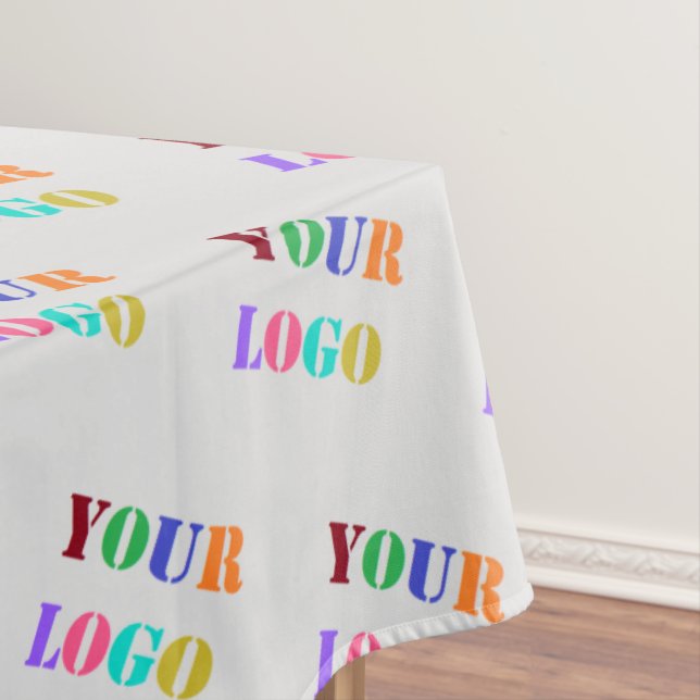Design Your Own Company Logo Tablecloth Template (In Situ)