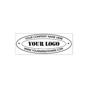 Design Your Own Company Oval Self-inking Stamp