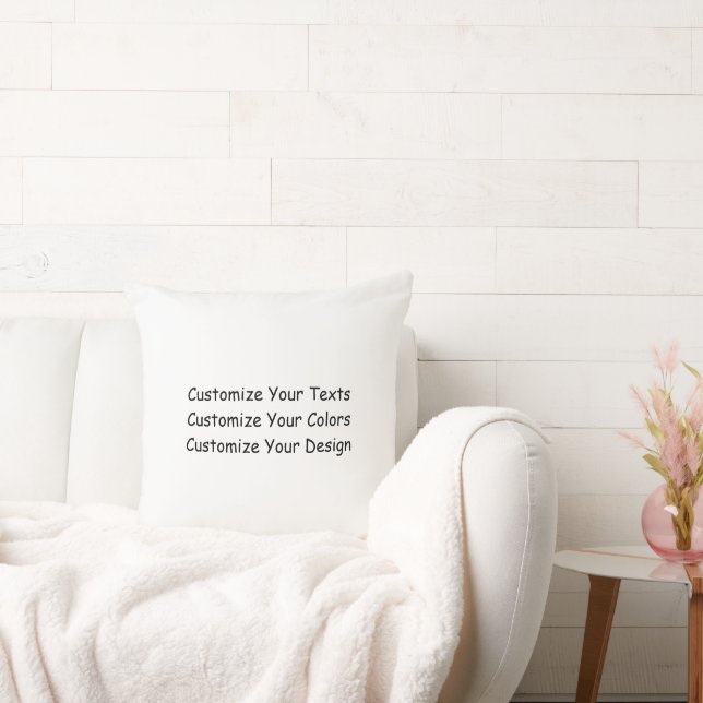 Design Your Own Custom 20" Polyester Throw Pillow (Couch)