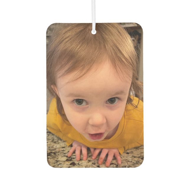 Design Your Own Custom 2 Photos Automobile Air Freshener (Front)