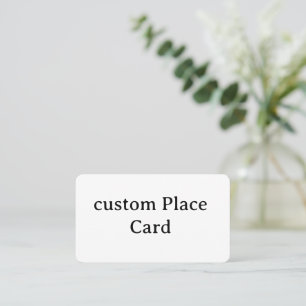 Design Your Own custom 3.5" x 2.0" round Place Card