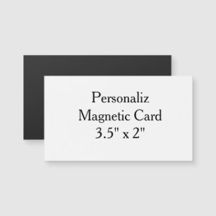 Design Your Own custom 3.5" x 2" Magnetic Card