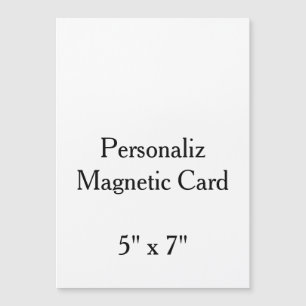 Design Your Own custom 5" x 7" Magnetic Card