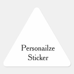Design Your Own custom Classic Triangle Stickers
