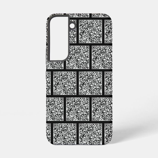 Design Your Own Custom Colour Personalized QR Code Samsung Galaxy S22 Case (Back)