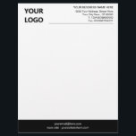 Design Your Own Custom Company Letterhead Template<br><div class="desc">Custom Colours and Fonts - Design Your Own Personalized Business Letterhead with Logo - Add Your Logo - Image - Photo or QR Code / Name - Company / Address - Contact Information / More - Resize and move or remove and add elements / image with Customization tool. Choose /...</div>