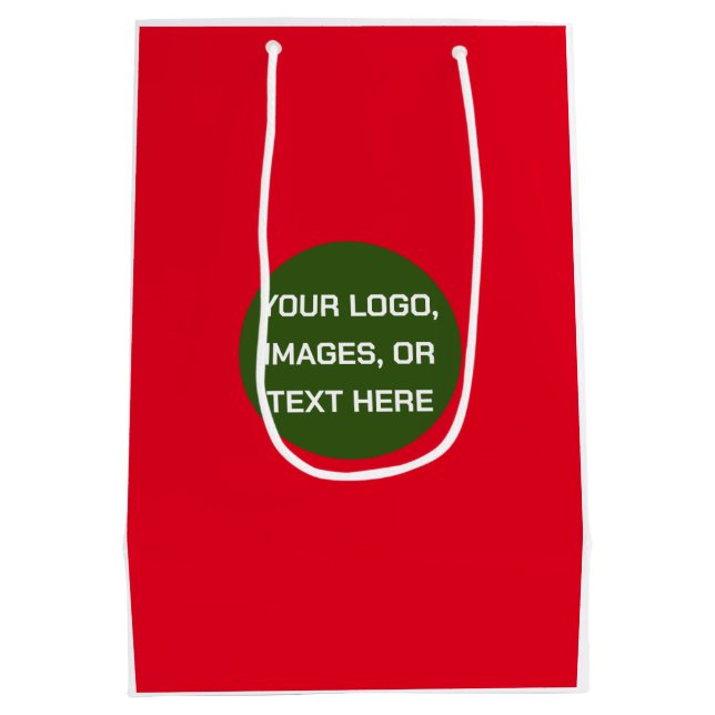 Design Your Own custom gift bag, Create Your Own Medium Gift Bag (Back)