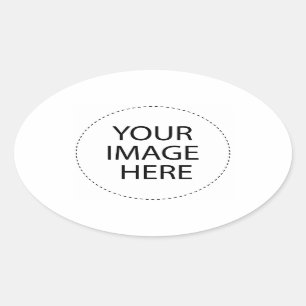 Design Your Own Custom Gifts - Blank Oval Sticker