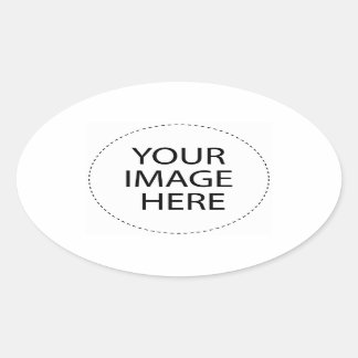 Design Your Own Custom Gifts - Blank Oval Sticker