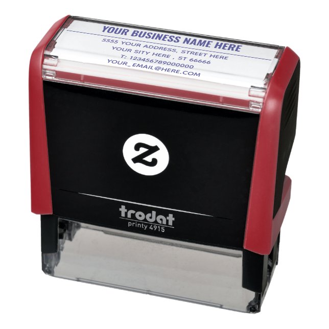 Design Your Own Custom Info Address Stamp Template (Product)