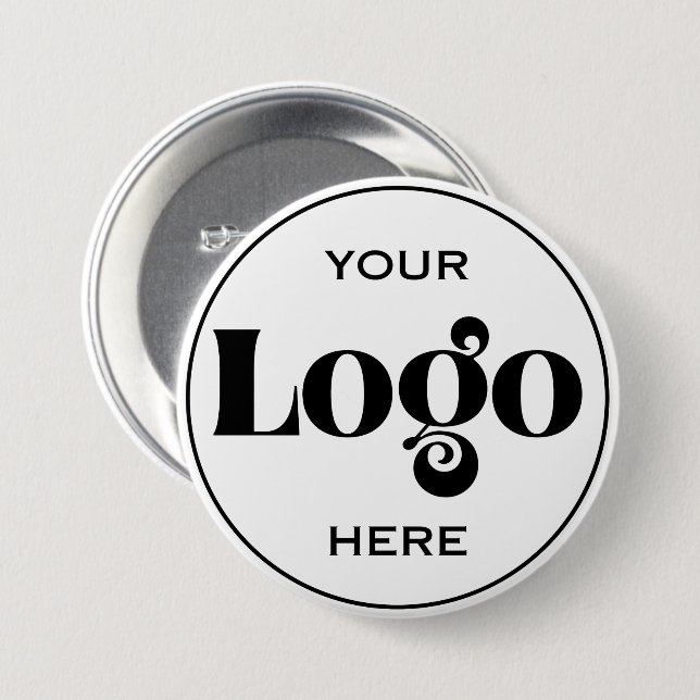 Design Your Own Custom Logo  3 Inch Round Button (Front & Back)
