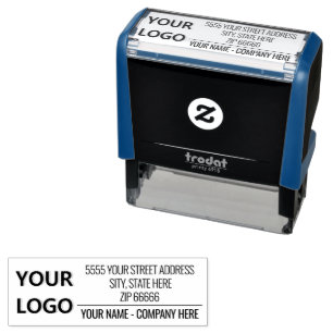 Design Your Own Custom Logo Name Address Stamp