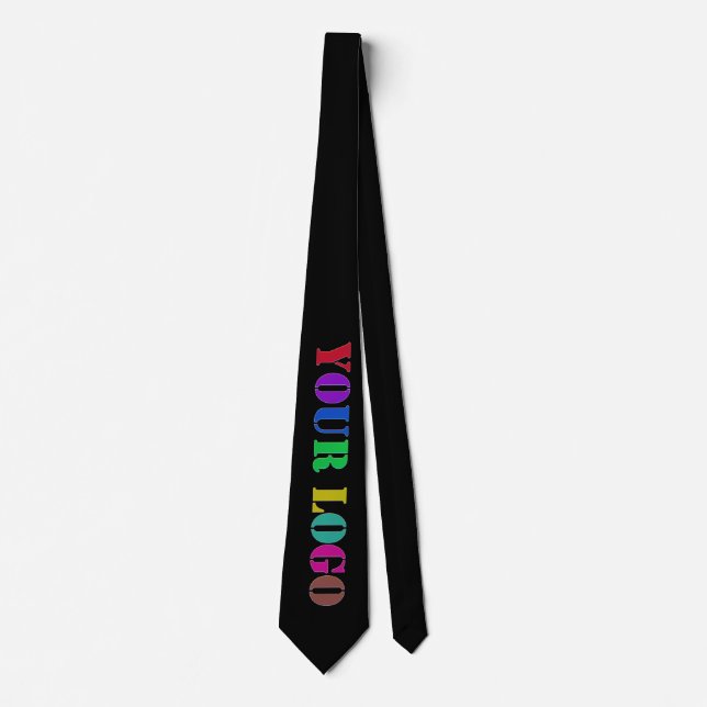 Design Your Own Custom Logo Neck Tie Choose Colors (Front)