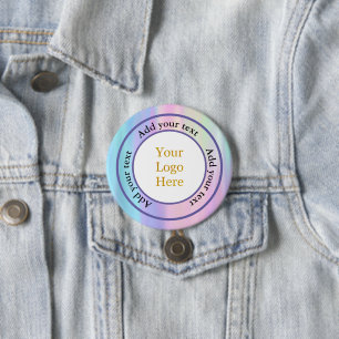 Design Your Own Custom Modern Logo Business 3 Inch Round Button