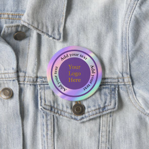 Design Your Own Custom Modern Logo Business 3 Inch Round Button