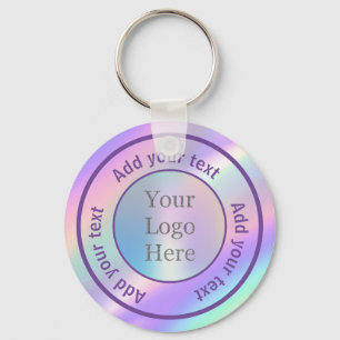 Design Your Own Custom Modern Logo Business Keychain