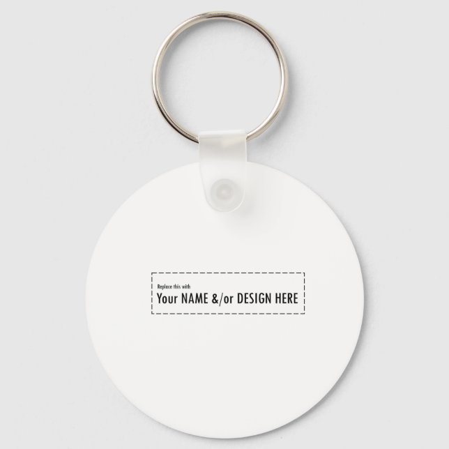 Design Your Own Custom Personalize Name Design Keychain (Front)