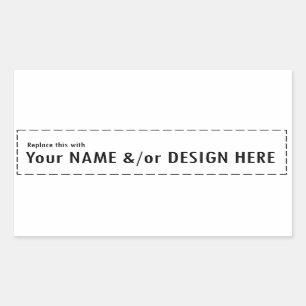 Design Your Own Custom Personalize Name Design Sticker