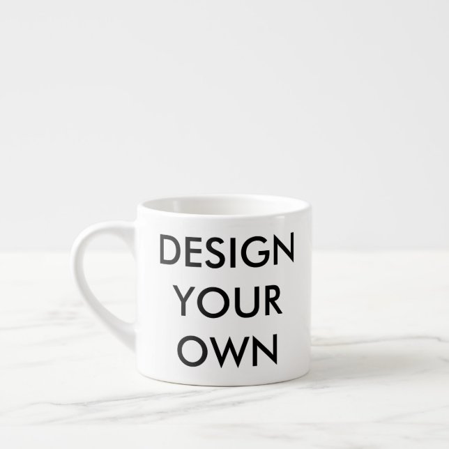 Design Your Own Custom Personalized Espresso Cup (Left)