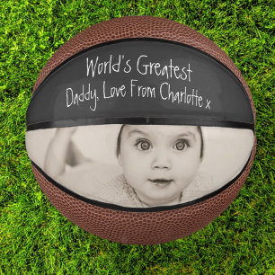 Design Your Own Custom Personalized Fathers Day Mini Basketball
