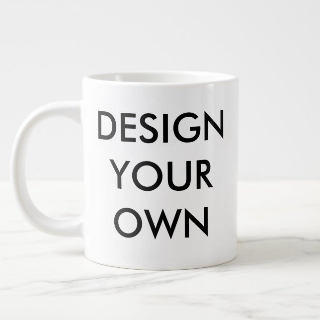 Design Your Own Custom Personalized Jumbo Mug (Left)